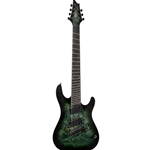 Cort 7 String Multiscale Electric Guitar-Star Dust Green
