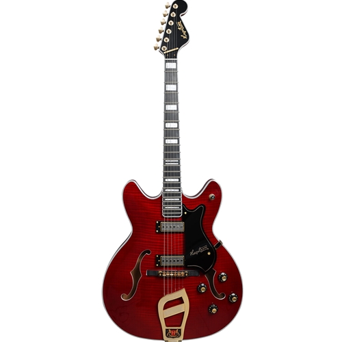 Hagstrom VIK67-G-WCT 67' Viking II Electric Guitar-Wild Cherry Transparent