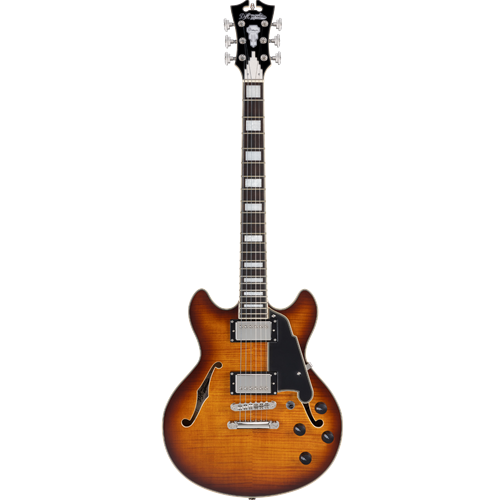 ギター D'AngelicoPremierMini DC Dark Iced Burst Mehas Music - D'Angelico DAPMDCDITBNS Premier Mini DC - Dark