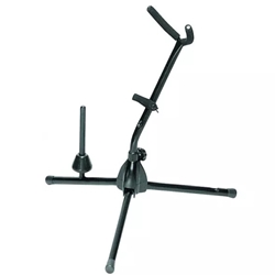 On-Stage Alto/Tenor Sax Stand with Flute Peg